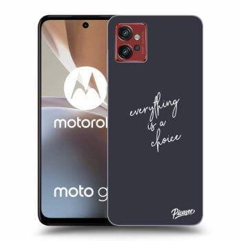 Picasee husă neagră din silicon pentru Motorola Moto G32 - Everything is a choice