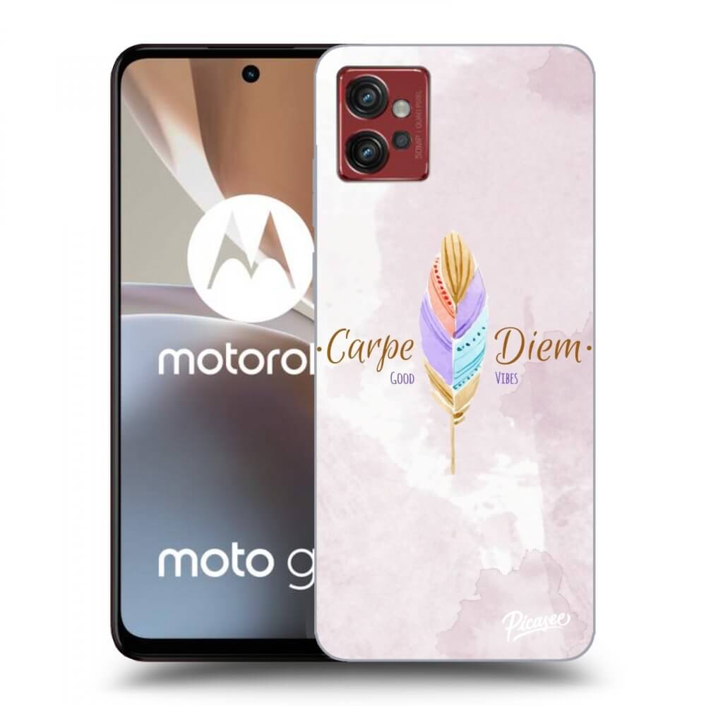Picasee husă transparentă din silicon pentru Motorola Moto G32 - Carpe Diem