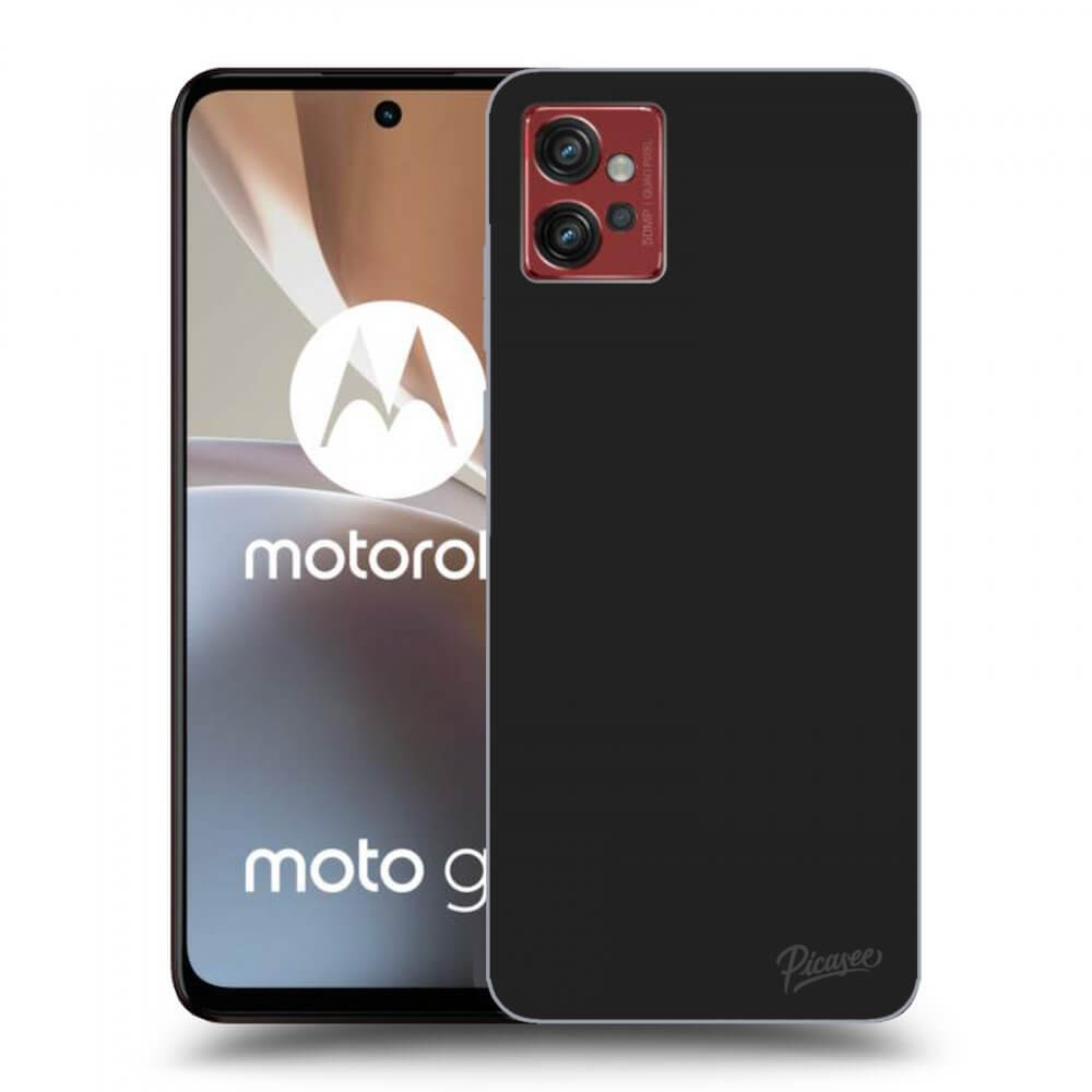 Picasee husă neagră din silicon pentru Motorola Moto G32 - Clear