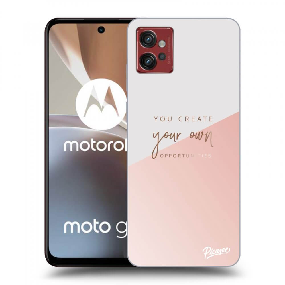 Picasee husă neagră din silicon pentru Motorola Moto G32 - You create your own opportunities