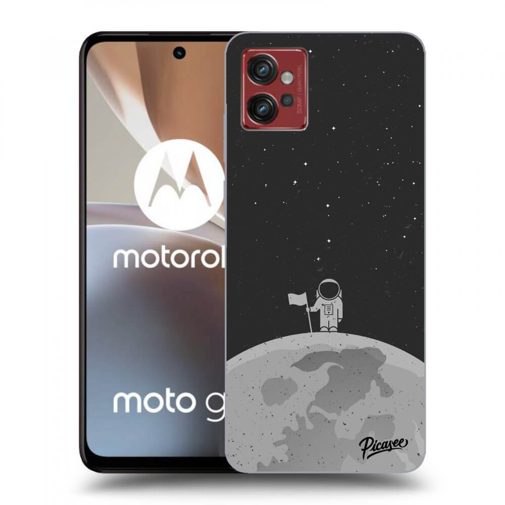 Picasee husă neagră din silicon pentru Motorola Moto G32 - Astronaut