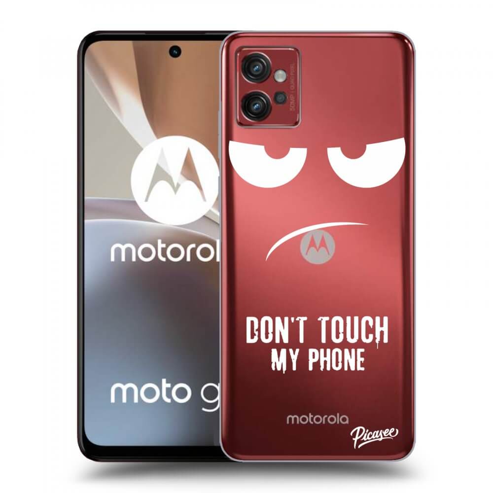 Picasee husă transparentă din silicon pentru Motorola Moto G32 - Don't Touch My Phone