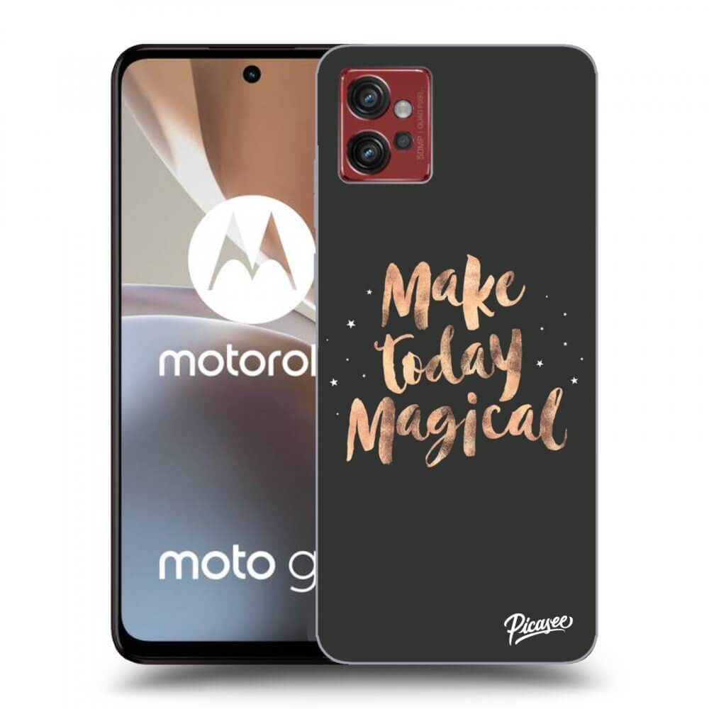 Picasee husă neagră din silicon pentru Motorola Moto G32 - Make today Magical