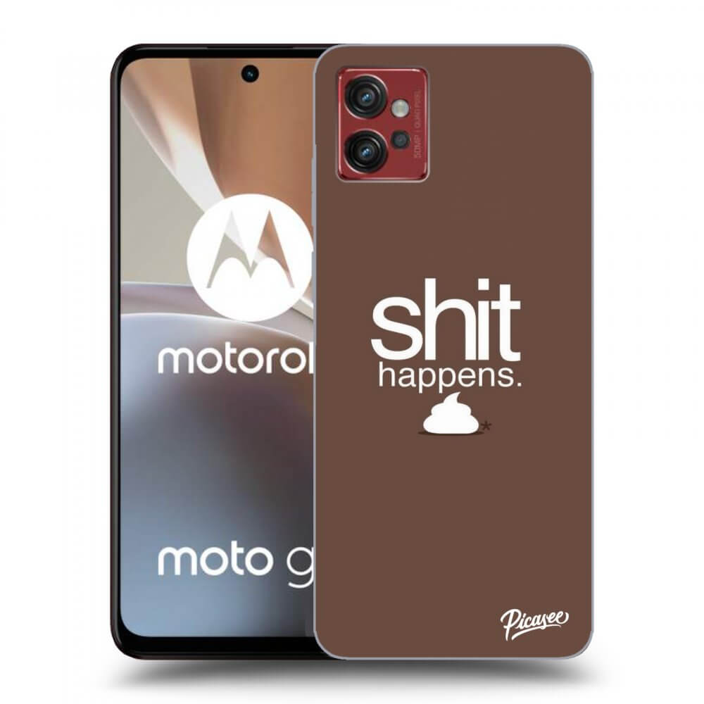 Picasee husă transparentă din silicon pentru Motorola Moto G32 - Shit happens