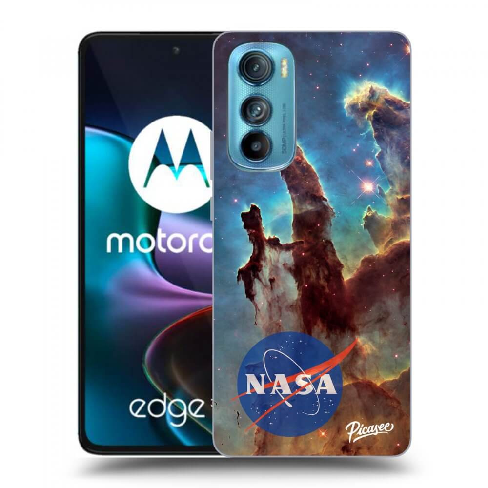 Picasee husă neagră din silicon pentru Motorola Edge 30 - Eagle Nebula