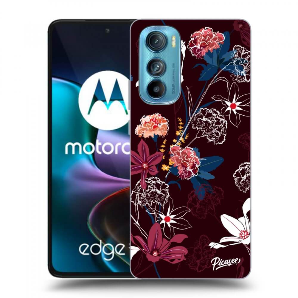 Picasee husă neagră din silicon pentru Motorola Edge 30 - Dark Meadow
