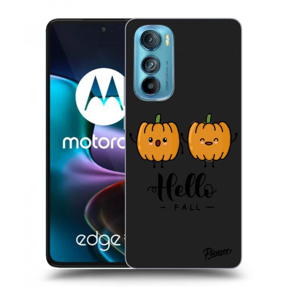 Picasee husă neagră din silicon pentru Motorola Edge 30 - Hallo Fall
