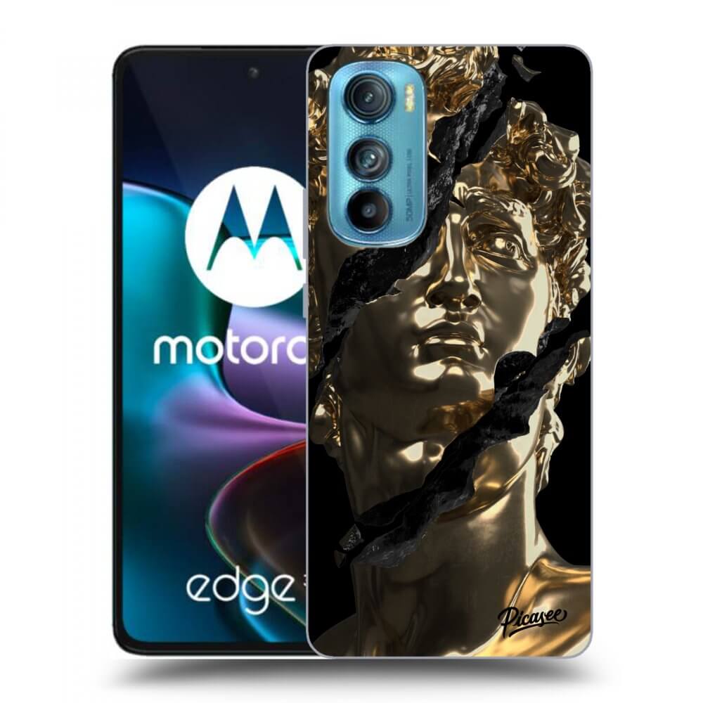 Picasee husă neagră din silicon pentru Motorola Edge 30 - Golder