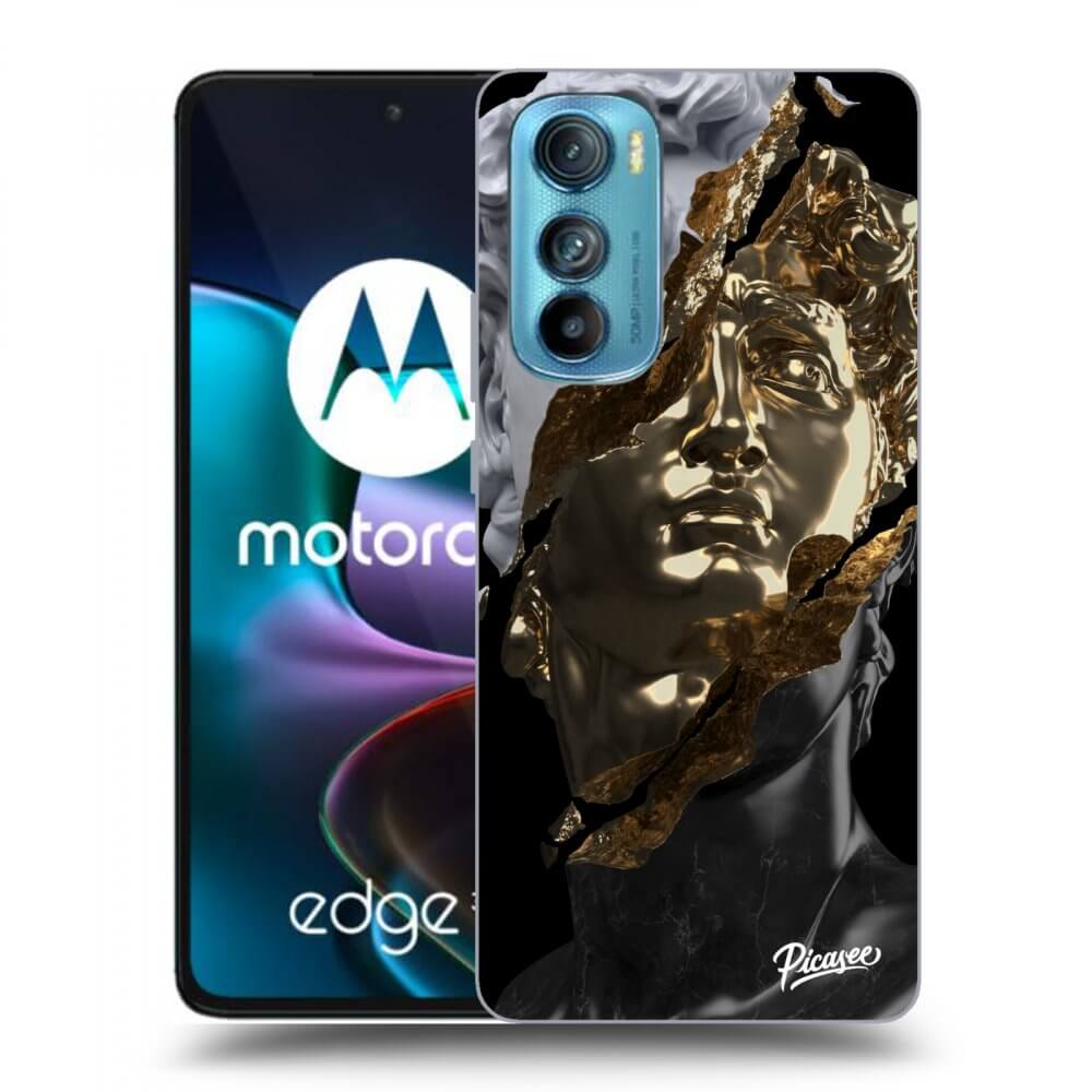 Picasee husă neagră din silicon pentru Motorola Edge 30 - Trigger