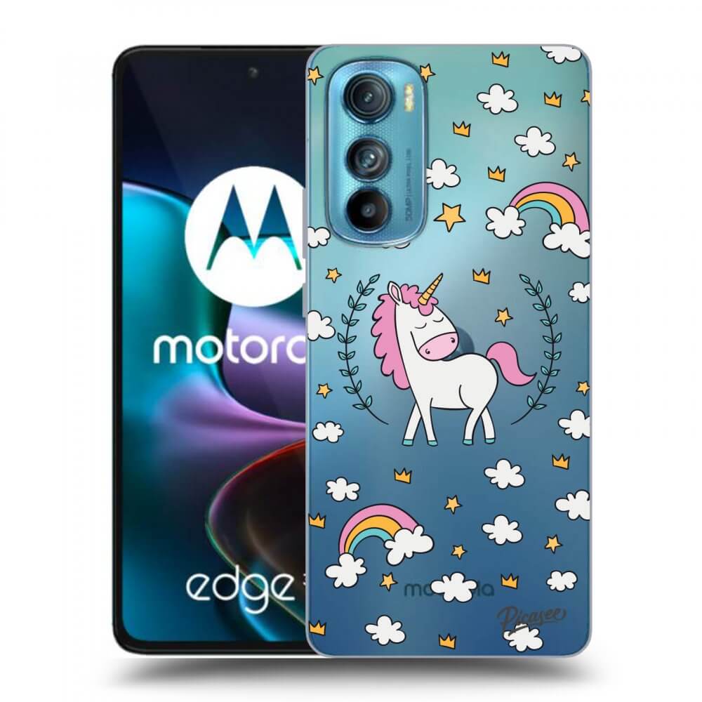 Picasee husă transparentă din silicon pentru Motorola Edge 30 - Unicorn star heaven