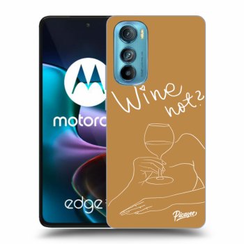 Picasee husă neagră din silicon pentru Motorola Edge 30 - Wine not