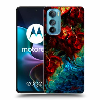 Picasee husă neagră din silicon pentru Motorola Edge 30 - Universe