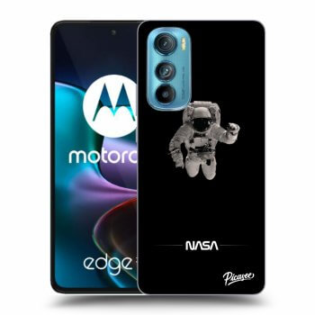 Picasee husă neagră din silicon pentru Motorola Edge 30 - Astronaut Minimal