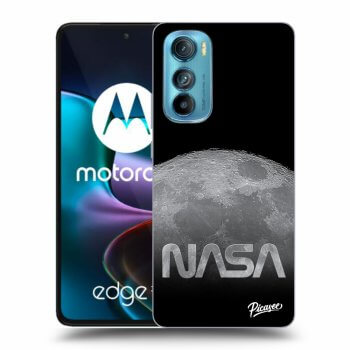 Picasee husă neagră din silicon pentru Motorola Edge 30 - Moon Cut