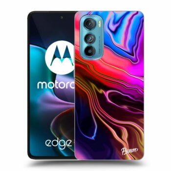 Picasee husă neagră din silicon pentru Motorola Edge 30 - Electric