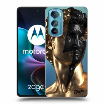 Picasee husă transparentă din silicon pentru Motorola Edge 30 - Wildfire - Gold