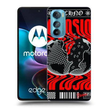 Picasee husă neagră din silicon pentru Motorola Edge 30 - EXPLOSION
