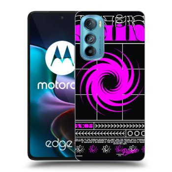 Picasee husă neagră din silicon pentru Motorola Edge 30 - SHINE