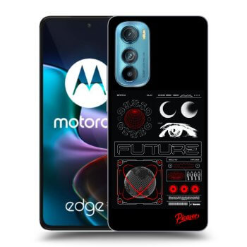 Picasee husă neagră din silicon pentru Motorola Edge 30 - WAVES