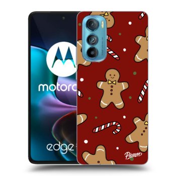 Picasee husă neagră din silicon pentru Motorola Edge 30 - Gingerbread 2