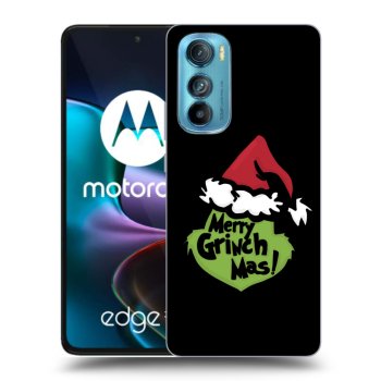 Picasee husă neagră din silicon pentru Motorola Edge 30 - Grinch 2
