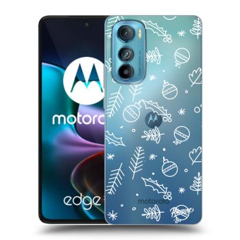 Picasee husă transparentă din silicon pentru Motorola Edge 30 - Mistletoe