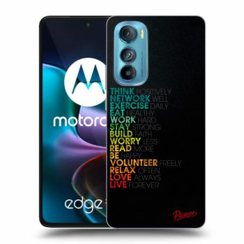 Picasee husă neagră din silicon pentru Motorola Edge 30 - Motto life
