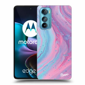 Husă pentru Motorola Edge 30 - Pink liquid