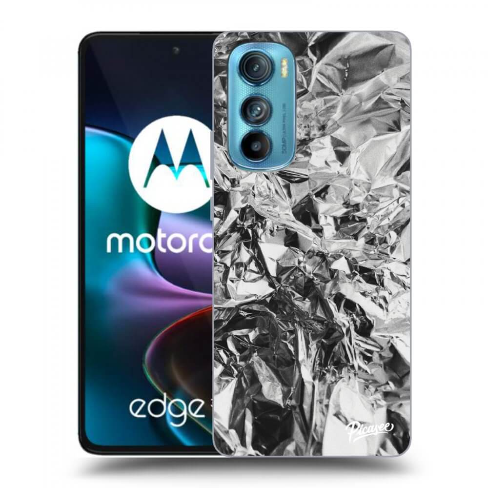 Picasee husă neagră din silicon pentru Motorola Edge 30 - Chrome