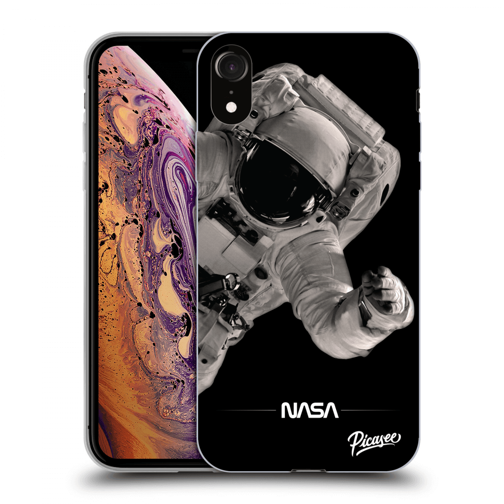 Picasee husă transparentă din silicon pentru Apple iPhone XR - Astronaut Big