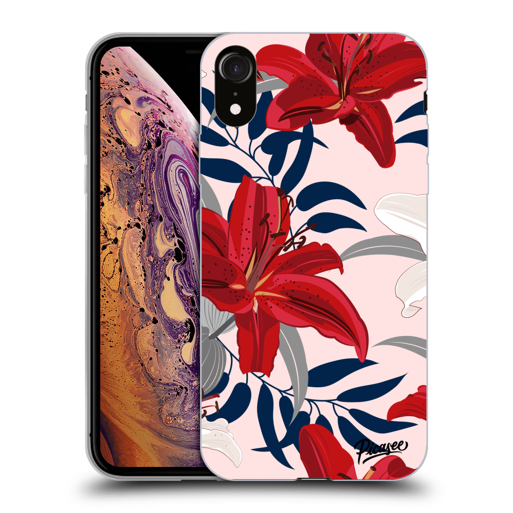 Picasee ULTIMATE CASE pentru Apple iPhone XR - Red Lily