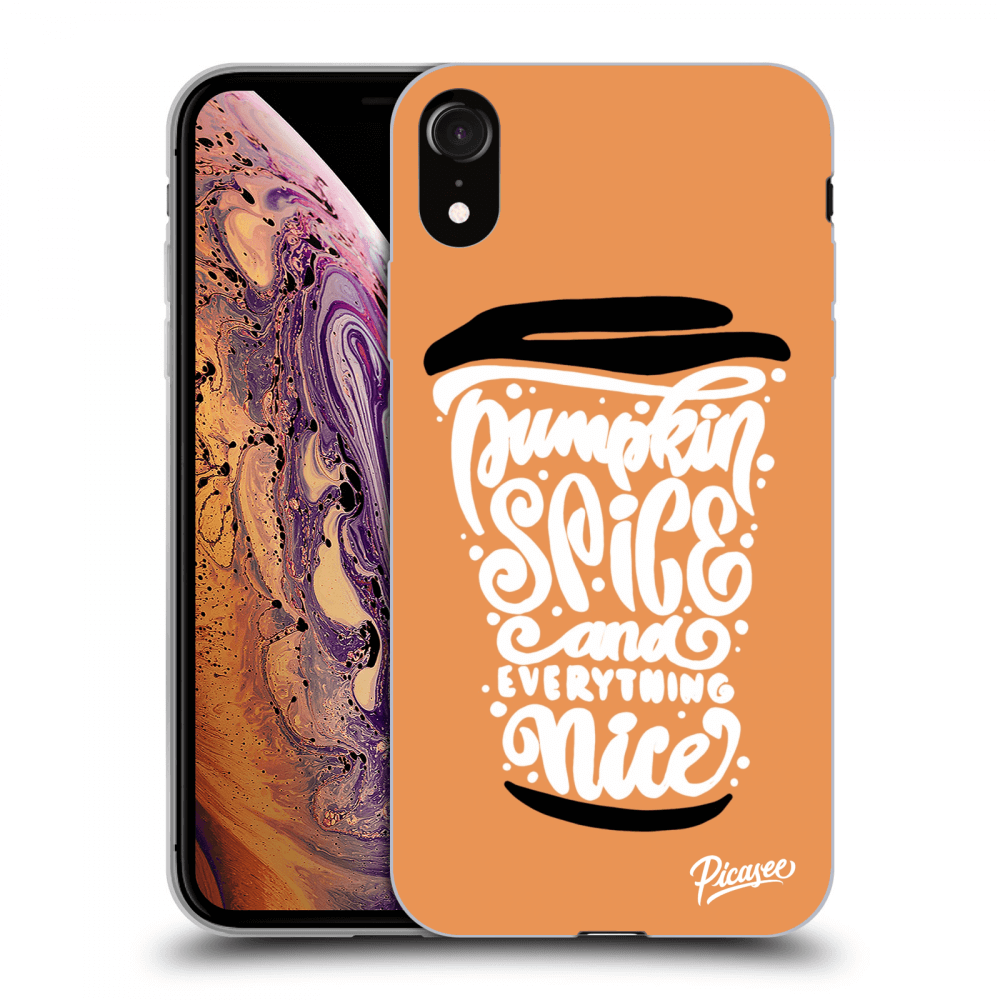 Picasee ULTIMATE CASE pentru Apple iPhone XR - Pumpkin coffee
