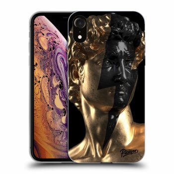 Picasee husă neagră din silicon pentru Apple iPhone XR - Wildfire - Gold