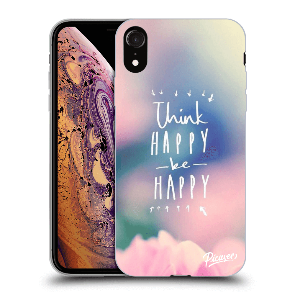 Picasee ULTIMATE CASE pentru Apple iPhone XR - Think happy be happy