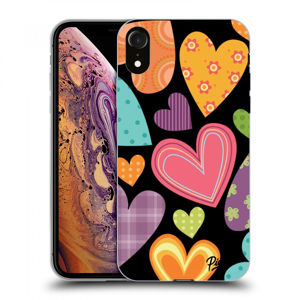 Picasee ULTIMATE CASE pentru Apple iPhone XR - Colored heart