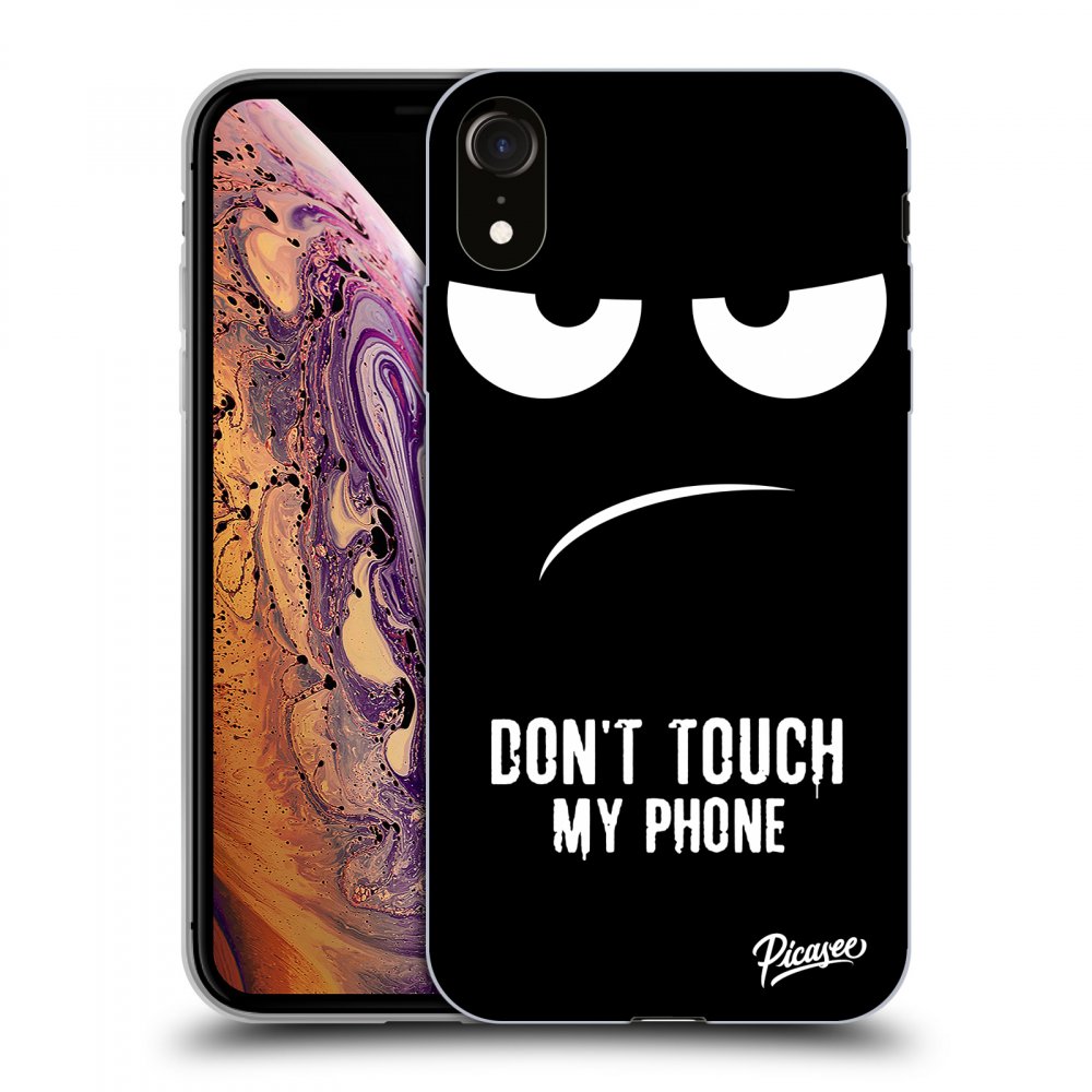 Picasee ULTIMATE CASE pentru Apple iPhone XR - Don't Touch My Phone