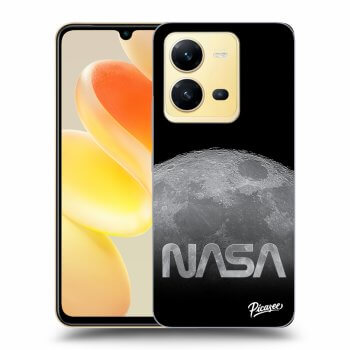 Picasee husă neagră din silicon pentru Vivo X80 Lite - Moon Cut