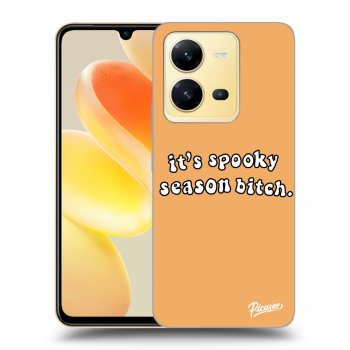 Picasee husă neagră din silicon pentru Vivo X80 Lite - Spooky season