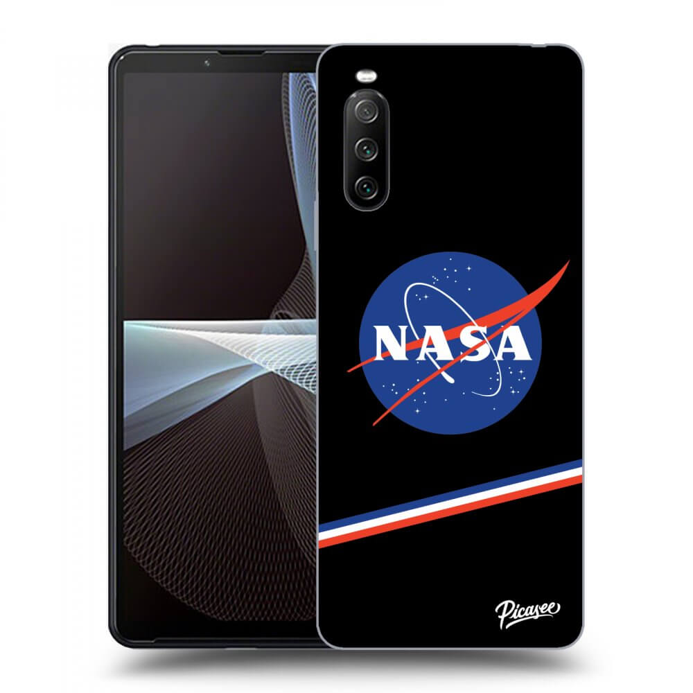 Picasee husă neagră din silicon pentru Sony Xperia 10 III - NASA Original