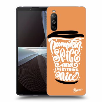 Husă pentru Sony Xperia 10 III - Pumpkin coffee