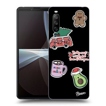 Husă pentru Sony Xperia 10 III - Christmas Stickers