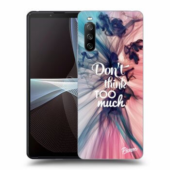 Picasee husă neagră din silicon pentru Sony Xperia 10 III - Don't think TOO much