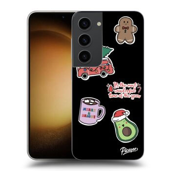 Husă pentru Samsung Galaxy S23 5G - Christmas Stickers