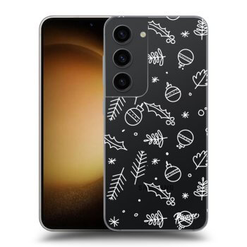Picasee husă transparentă din silicon pentru Samsung Galaxy S23 5G - Mistletoe