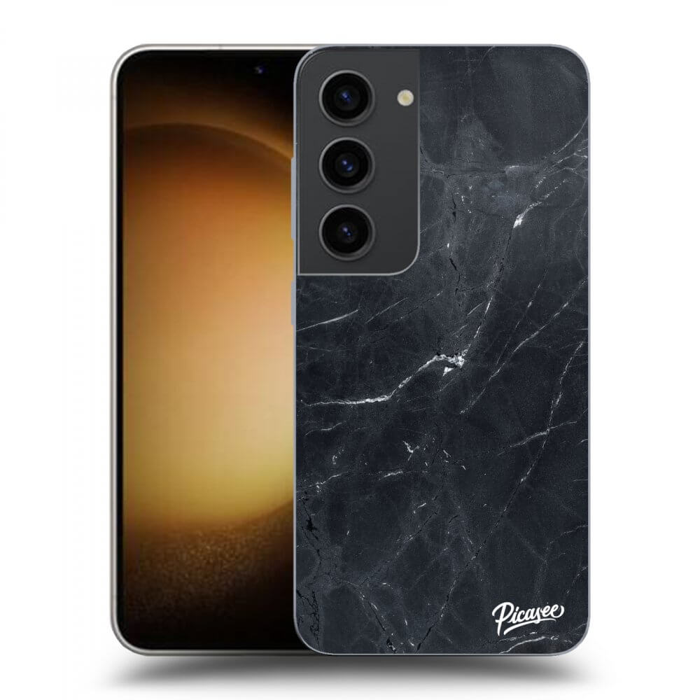 Picasee husă transparentă din silicon pentru Samsung Galaxy S23 5G - Black marble