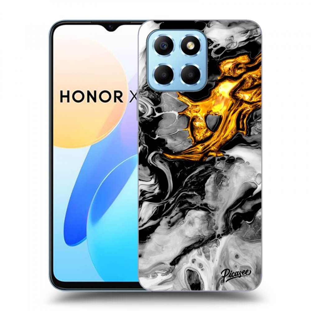 Picasee ULTIMATE CASE pentru Honor X8 5G - Black Gold 2