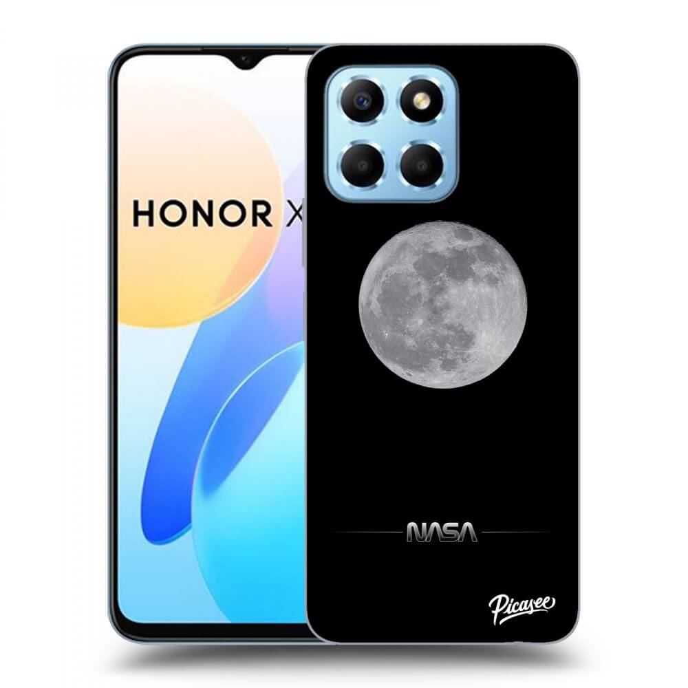 Picasee husă transparentă din silicon pentru Honor X8 5G - Moon Minimal