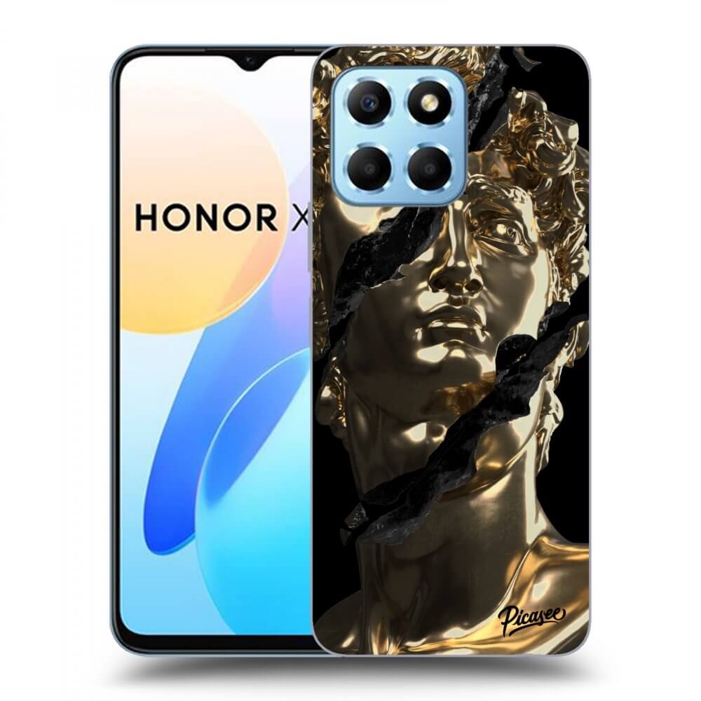 Picasee husă neagră din silicon pentru Honor X8 5G - Golder