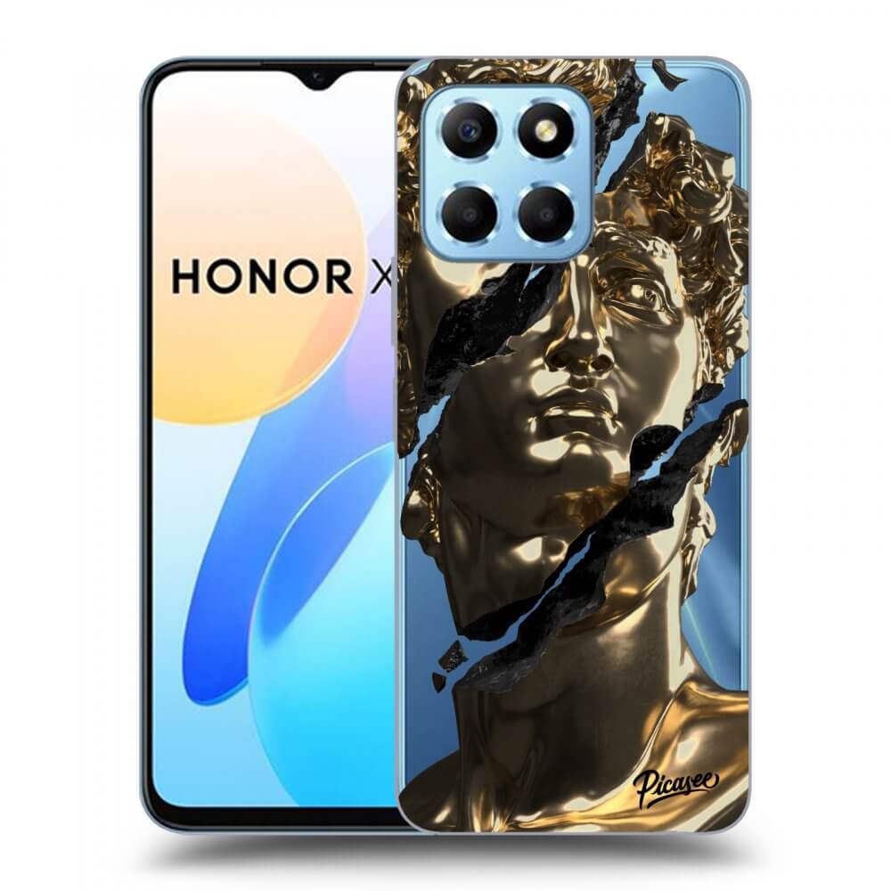 Picasee husă transparentă din silicon pentru Honor X8 5G - Golder