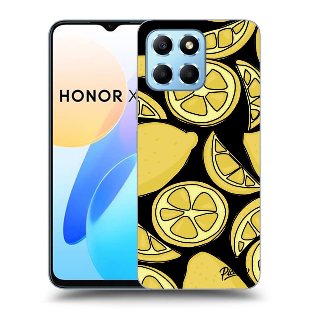 Picasee husă neagră din silicon pentru Honor X8 5G - Lemon